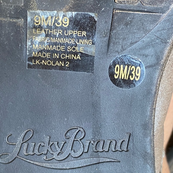 Lucky Brand Leather Nolan Studded Combat Boots - Picture 8 of 10